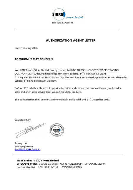 SIBRE CERTIFICATE